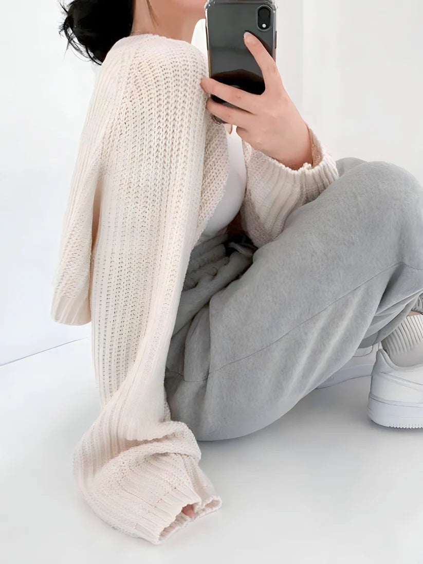 Model wearing Czarina Jacket Top – cropped layering stretch jacket top in mercerized cotton by Santori The Label.
