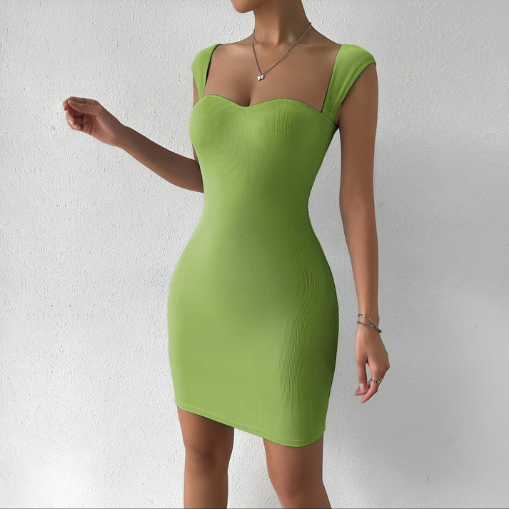 Model wearing Mirabella Maxi Dress – sleek high-stretch sheath dress for glamorous events by Santori The Label.